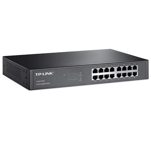 Сетевой коммутатор TP-Link TL-SG1016D: Порты только Gigabit Ethernet (10/100/1000)