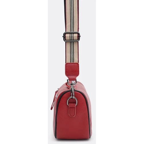 Жіноча сумка-сідло Borsa Leather бордова (K18569bo-bordo): Тип Сумки