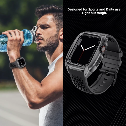 Аксессуар для Watch Rubber TPU with Metal Case Grey (FLS181110) for Apple Watch 44/45/49mm Ultra фото 6