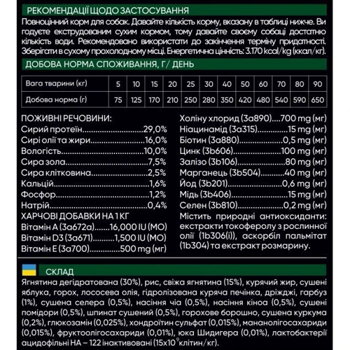Сухой корм Savory Small Breeds rich in Fresh Lamb для собак малых пород с ягненком 3 кг: Возраст Взрослые