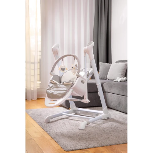 Кресло-качалка + стульчик для кормления Caretero Indigo Grey: Тип классический стульчик