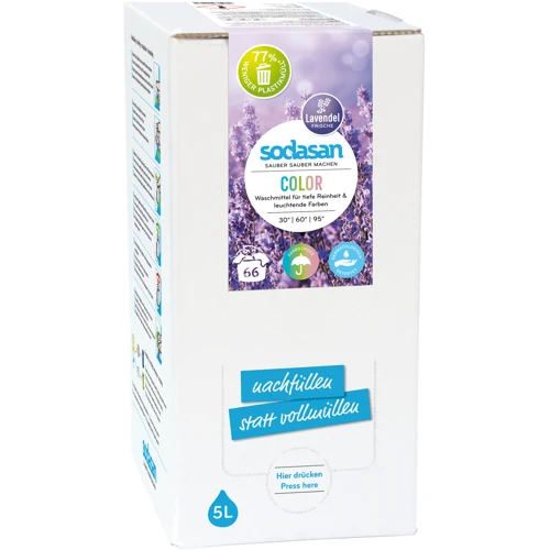 Органическое жидкое средство Sodasan Color Lavender для стирки 5 л