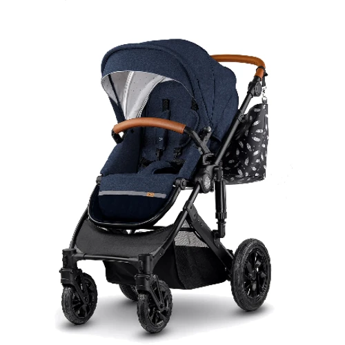 Универсальная коляска 2 в 1 Kinderkraft Prime Navy + MommyBag (KKWPRIMNAVY200): Ширина шасси 59 см