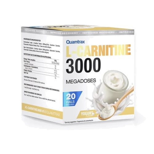 Жироспалювач Quamtrax L-Carnitine 3000 20x25 ml Yogurt
