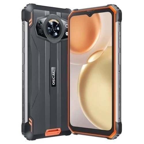 Смартфон Oscal S80 6/128GB Orange: Камера Тройная 12 Mп (f/2.0) + 8 Mп +2 Mп / LED вспышка / HDR / Панорама / Фронтальная 8 Мп