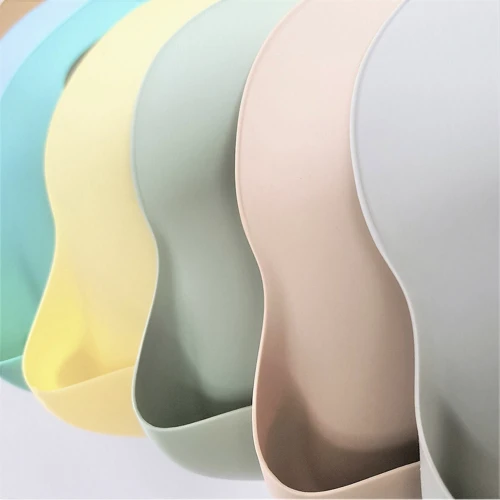 Нагрудник MinikOiOi Basics-Bib силиконовый 2 шт River Green/Powder Grey (101020067) фото 4
