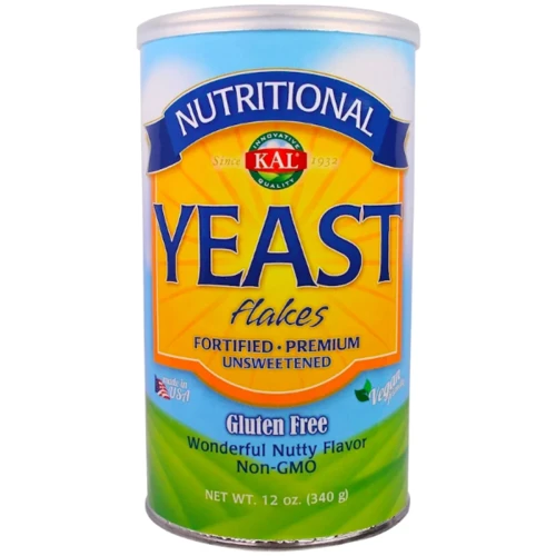 KAL Nutritional, Yeast Flakes, Unsweetened, 12 oz (340 g) (CAL-38000)