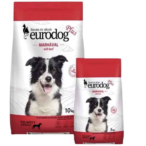 Сухий корм EuroDog Plus for Adult для собак зі смаком яловичини 10 кг (5999886848316)