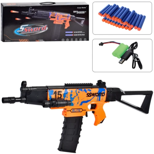 Автомат 73.5 см с USB зарядкой мягкие пули 30 шт. (78803-3): Производитель Noname