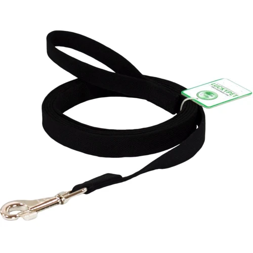 Повідець брезентовий Lucky Pet 2x120 см чорний (4820224214337)