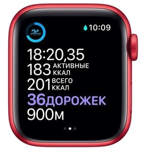Apple Watch Series 6 40mm GPS Red Aluminum Case with RED Sport Band Apple (M00A3) Approved Витринный образец фото 3
