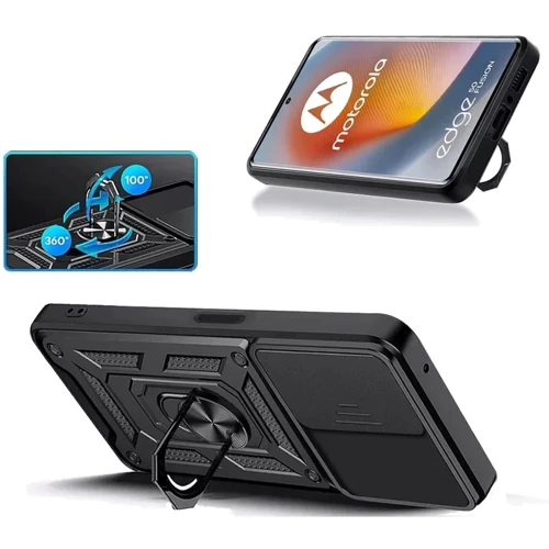 Чехол для телефонов BeCover Military Black for Motorola Edge 50 Fusion (712162): Тип накладка на заднюю часть