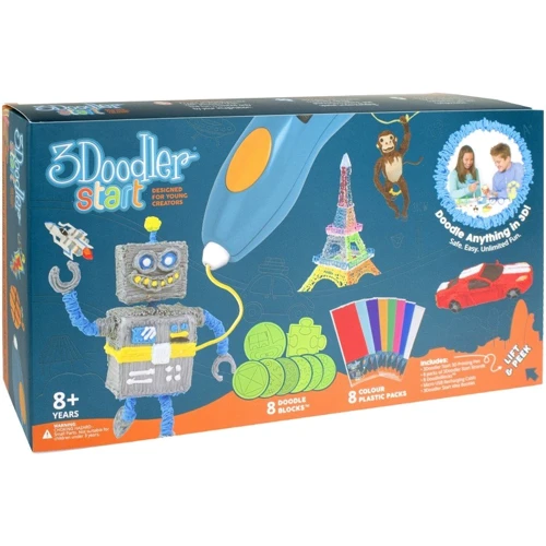 3D-ручка 3Doodler Start для детского творчества - Мегакреатив (192 стержня, 8 шаблонов) (3DS-MEGA-E-R) фото 5