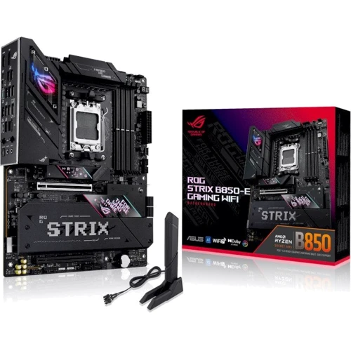 ASUS ROG STRIX B850-E GAMING WIFI: Оперативная память 4xDDR5 8000+ МГц, до 256 ГБ