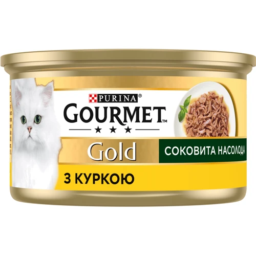 Влажный корм для кошек Purina Gourmet Gold Сочное наслаждение с курицей 24х85 г (8445290823342): Порода Все породы