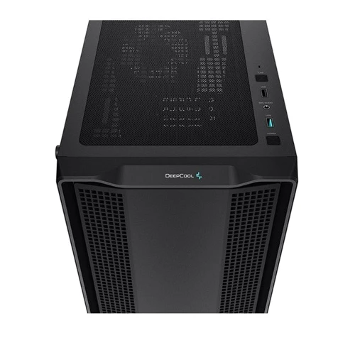 Корпус Deepcool CC360 ARGB (R-CC360-BKAPM3-G-1): Матеріал передній панелі пластик і сталь
