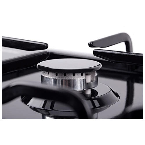Варочная поверхность газовая Pyramida PSE 641 Black: Рабочая поверхность эмаль