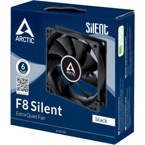 Кулер Arctic F8 Silent (ACFAN00245A): Тип вентилятор