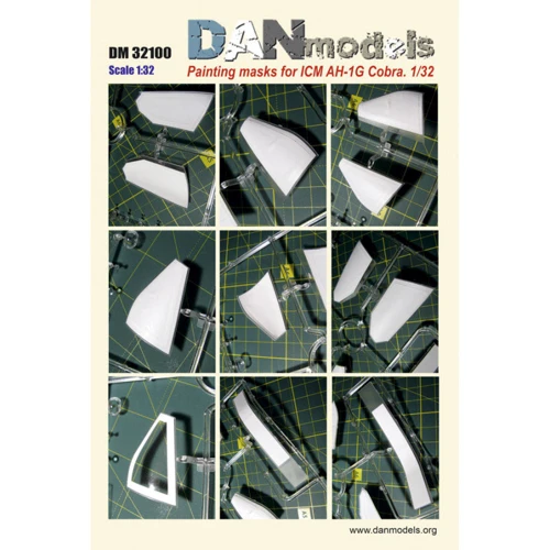 Маска DAN models для модели вертолета AH-1G Cobra ICM (DAN32100)