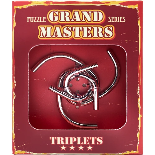 Grand Master Puzzles TRIPLETS red Головоломка металлическая