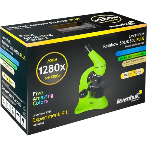 Микроскоп Levenhuk Rainbow 50L PLUS Azure\Лазурь (69103) фото 4