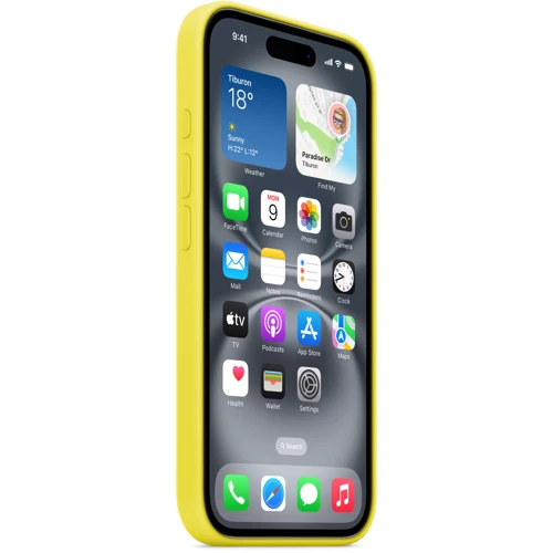 Чехол для iPhone Apple iPhone 16 Silicone Case with MagSafe - Star Fruit (MYY73ZM/A) фото 5