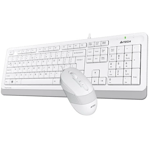 Комплект проводной A4Tech Fstyler F1010 White: Интерфейс подключения проводная USB