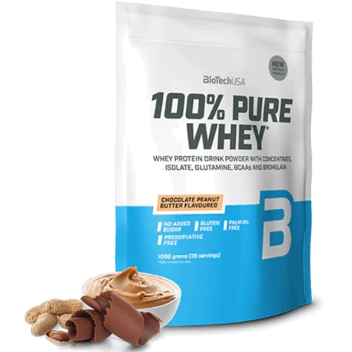 Протеин BioTechUSA 100% Pure Whey 1000 g / 35 servings / Chocolate Peanut butter
