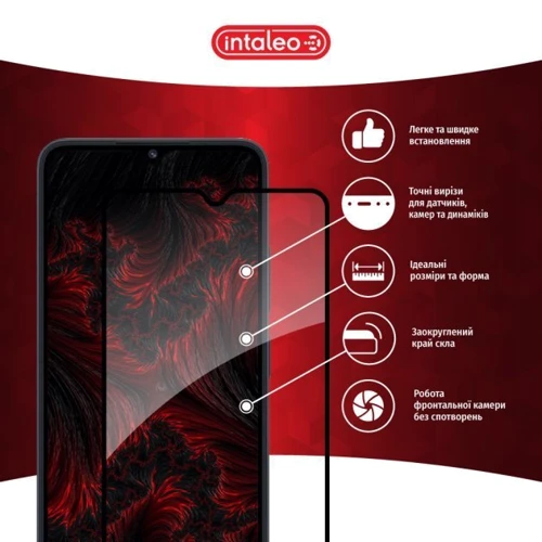 Аксессуар для смартфона Intaleo Tempered Glass Full Glue Black for Xiaomi Redmi 12C: Совместимость Xiaomi Redmi 12C