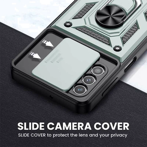 Аксесуар для смартфона Mobile Case Camshield Serge Ring Green для Samsung A525 Galaxy A52 4G/A526 Galaxy A52 5G/A528 Galaxy A52s: Матеріал TPU (Термополиуретан) і полікарбонат