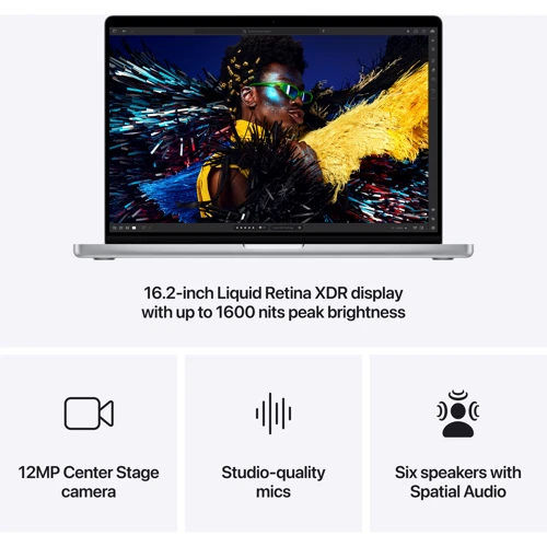 Apple MacBook Pro 16" M4 Max 1TB Silver (MX2V3UA/A) 2024: Видеокарта 32-core GPU