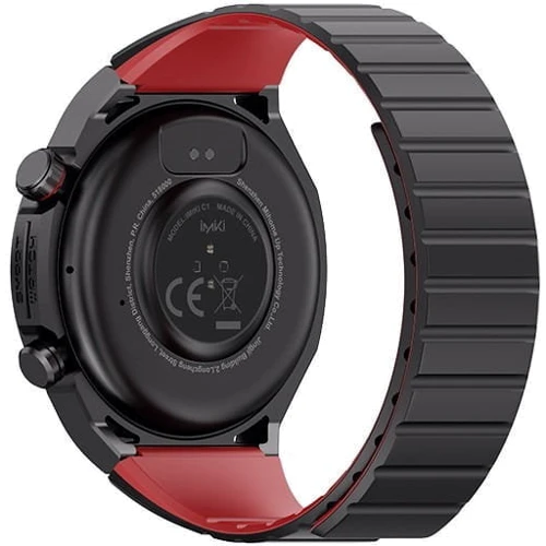 Смарт-годинник iMiki C1 Black Magnetic Strap+Frame: Матеріал ремінця Силикон