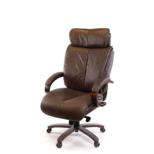 Крісло АКЛАС Арізона Soft EX MB Коричневий (Шкіра LC-K) (00074982)