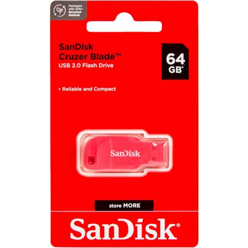 USB-флешка SanDisk 64GB Cruzer Blade USB 2.0 Pink (SDCZ50C-064G-B35PE): Максимальна швидкість запису, МБ / с 80