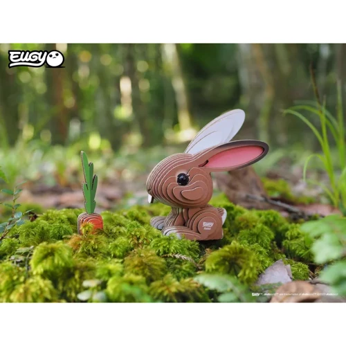 Сборная 3D модель Eugy Зоопарк: Кролик (XEG-071)