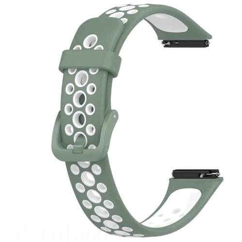 Ремешок BeCover Vents Style Green-White (709443) for Huawei Band 7: Тип Ремешок