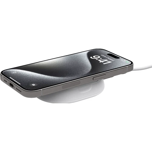 Зарядний пристрій Belkin Wireless Charger Magnetic Stand 15W White (WIA008VFWH) для iPhone 16 I 15 I 14 I 13 I 12 series: Тип беспроводное