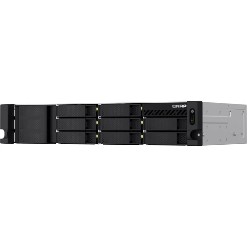 Сетевой накопитель (NAS) Qnap TS-873AeU: Слоты для дисков 8x2,5" или 3,5" HDD/SSD с интерфейсом SATA, 2xM2 2280 (PCIe Gen3x1)