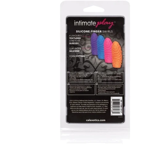 CalExotics Silicone Finger Swirls набор насадок 5.75x2.5 см