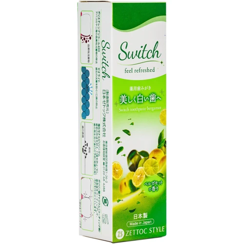 Zettoc Switch Toothpasta Зубная паста с экстрактом бергамота 100 ml