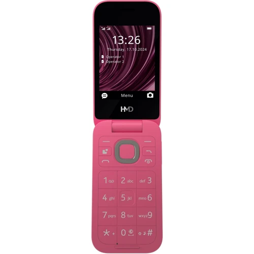 Мобильный телефон HMD 2660 4G FLIP Dual Sim Red (UA UCRF): Дисплей 2.8" (240x320) + 1.77"