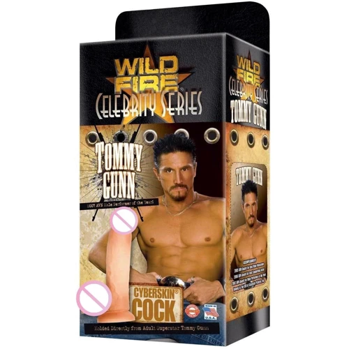 Фаллоимитатор Wildfire Celebrity Series Tommy Gunn CyberSkin Cock, 17х5 см