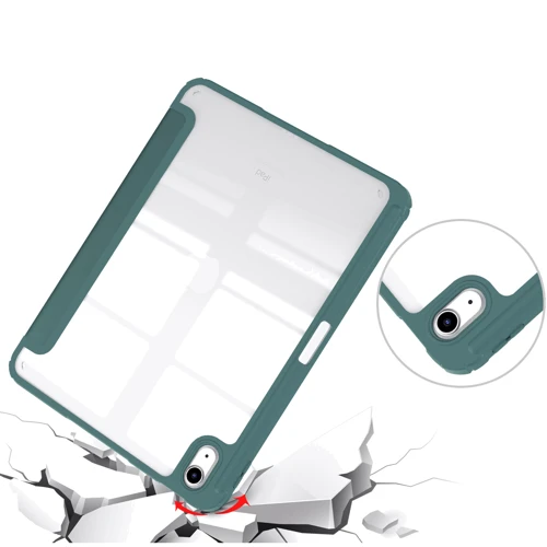 Аксесуар для iPad BeCover Soft Edge Dark Green for iPad 10.9 (2022 / 2024) / iPad 11 2025 (709182): Особливості Приємний на дотик, Складається в підставку, Стильний зовнішній вигляд, Стильний дизайн, Зручно тримати в руці