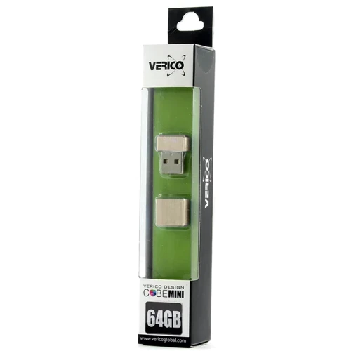 USB-флешка Verico 64GB MiniCube USB 2.0 Gold (1UDOV-M7GD63-NN): Стандарт USB USB 2.0