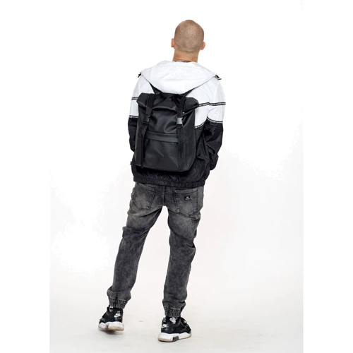 Чоловічий рюкзак Sambag RollTop 0SHm чорний (24211001m): Застібка Молния
