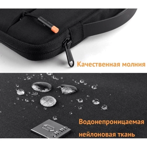 WIWU Alpha Slim Sleeve Series Black for MacBook Pro 14" M4 | M3 | M2 | M1: Материал Ткань