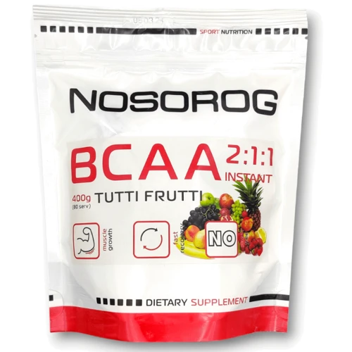 Аминокислота для спорта Nosorog Nutrition BCAA 2:1:1 400 g / 72 servings / Tutti Frutti