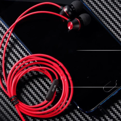 Наушники WK Wired Earphone Red (Wi290): Диапазон частот (Гц) 20 - 20000