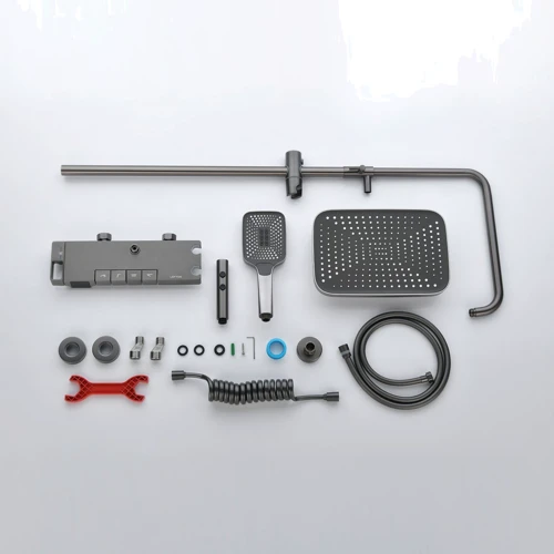 Душевая система Lefton Lefton Thermostatic Shower System with Temperature Display and 4 Water Outlet Modes-SST2203 Grey фото 12