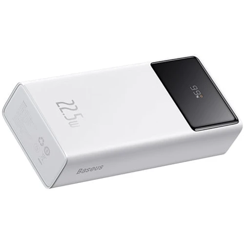 Внешний аккумулятор Baseus Power Bank 30000mAh Star-Lord Digital Fast Charge 22.5W White (PPXJ060102): Встроенный кабель нет